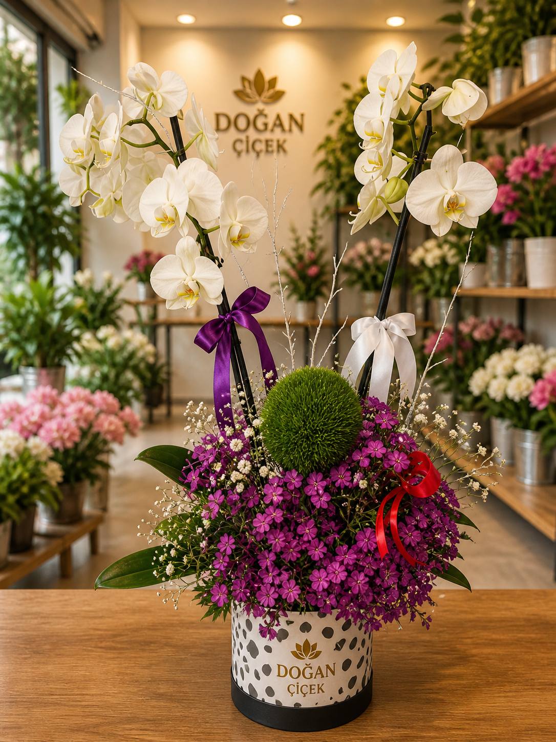 Orkide Mor Aranjmanl�